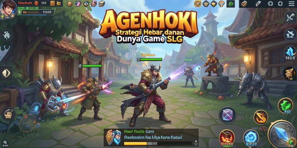 Tampilan menarik dari gameplay AGENHOKI yang strategis.