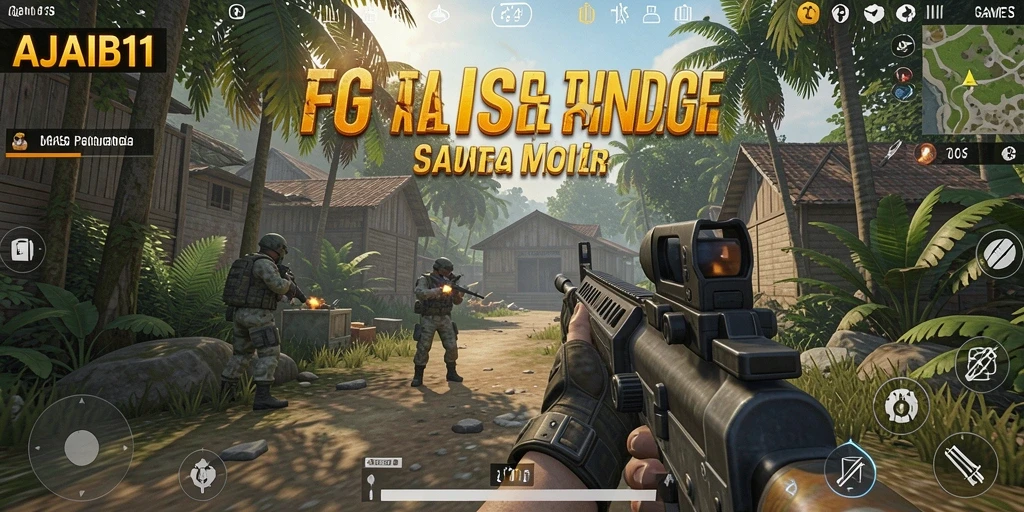 Gameplay mendebarkan dalam AJAIB11 dengan aksi menembak yang intens.