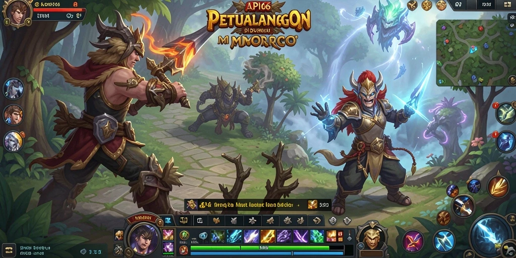 Tangkapan layar dari gameplay seru API66 di dunia MMORPG.
