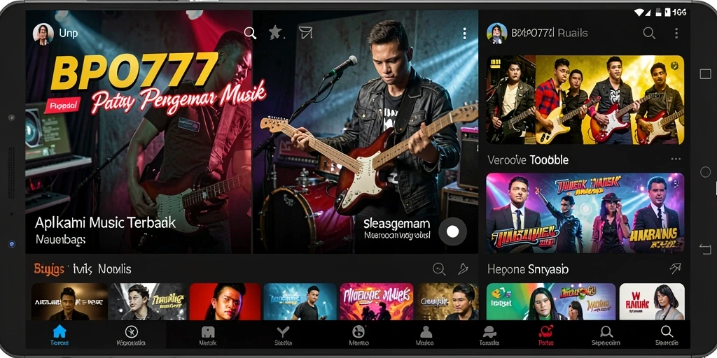 Tampilan gameplay BPO777 dengan fitur musik interaktif yang menarik.