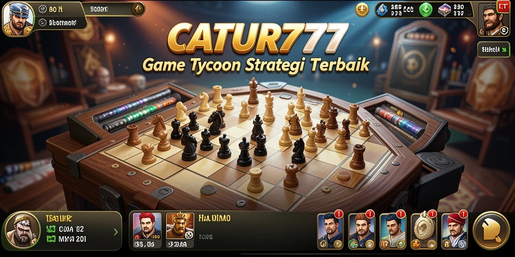 Gameplay Tycoon yang menarik dan strategis dalam CATUR777.
