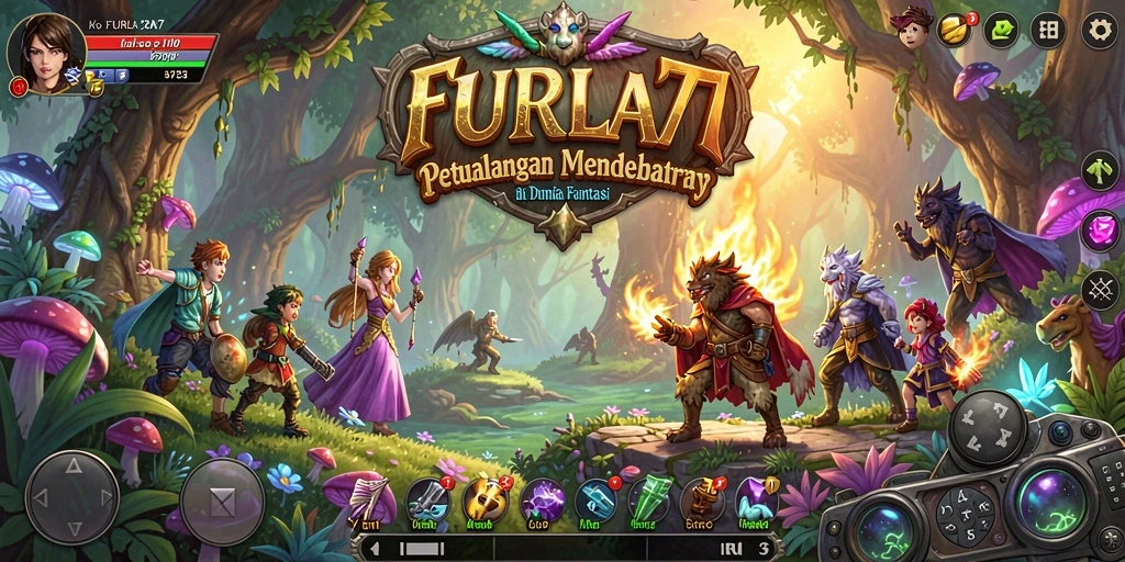 Gameplay menarik dari FURLA77 yang menunjukkan suasana petualangan.