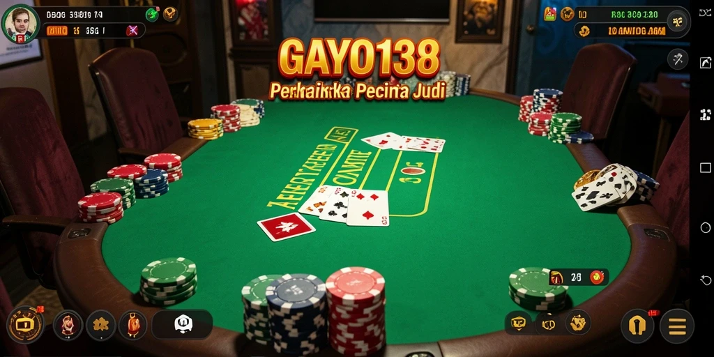 Tampilan utama GAYO138 dengan fitur permainan poker yang menarik.