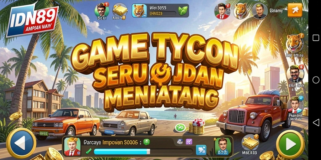 Tampilan menarik gameplay Tycoon di IDN89.