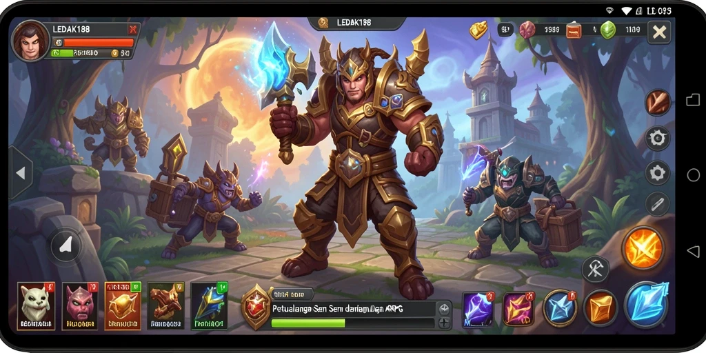 Gameplay mendebarkan dalam petualangan ARPG LEDAK188.