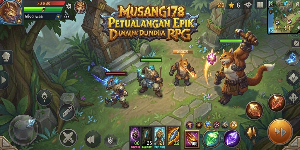 Screenshot gameplay menunjukkan aksi pertarungan seru dalam <strong>MUSANG178</strong>.