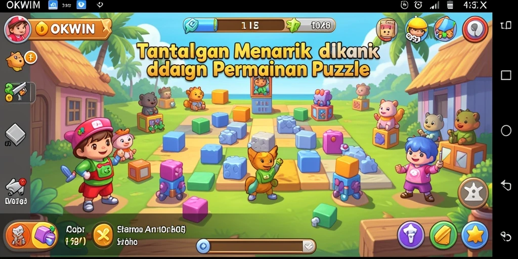 Tampilan Gameplay Menarik Puzzle OKWIN