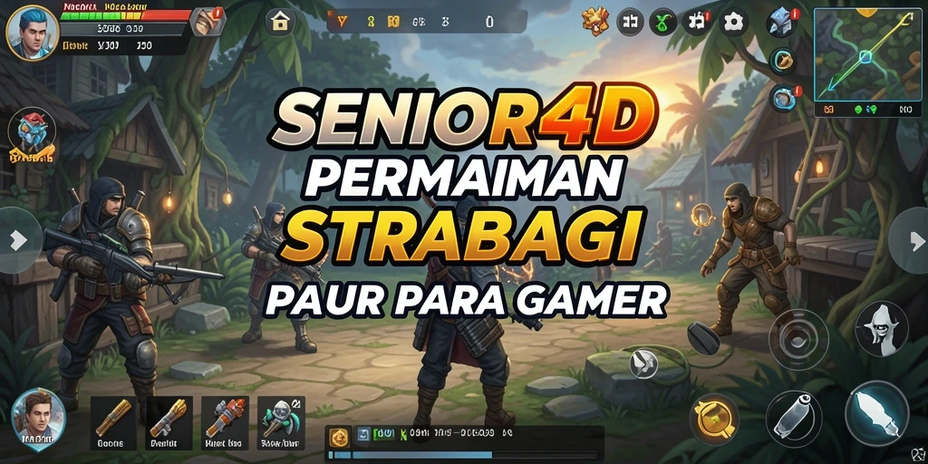 Tampilan gameplay yang mendebarkan dalam SENIOR4D.