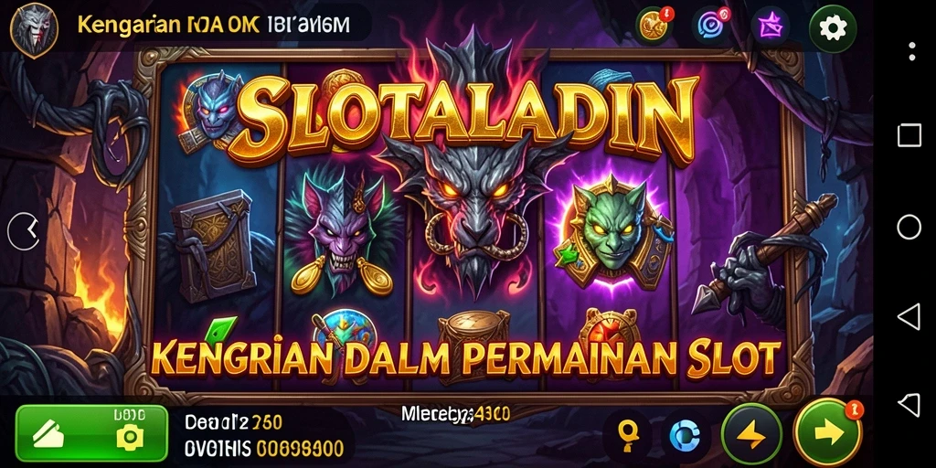 Screenshot menunjukkan aksi menyeramkan dalam permainan SLOTALADIN yang membuat jantung berdegup.