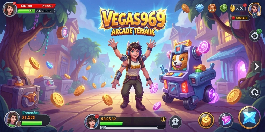 Tampilan gameplay menegangkan dan penuh warna dari VEGAS969.
